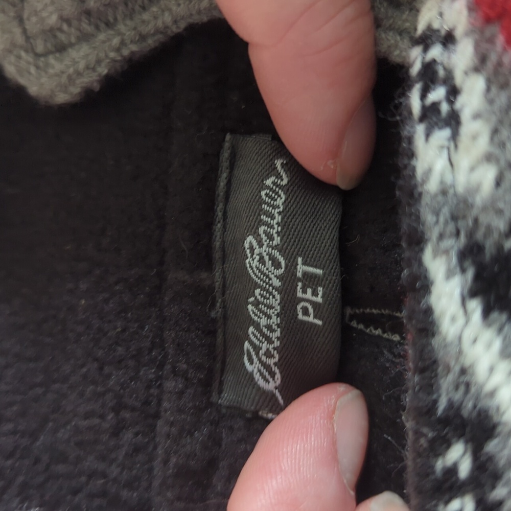 Eddie Bauer Gray and Black Moose Knit Sweater - Picture 6 of 6